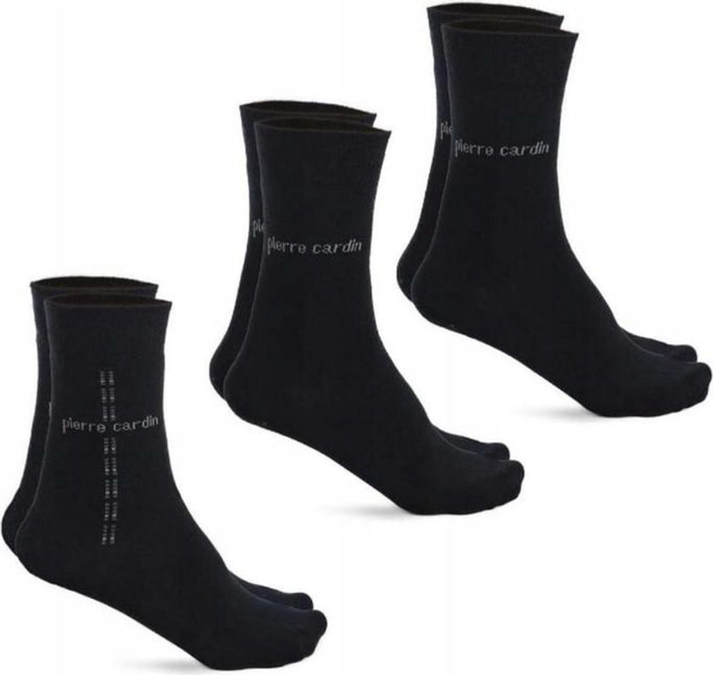 Pierre Cardin Herren Socken 3 Pack Freizeitsocken Alltagssocken Dunkelblau Gr.39-42