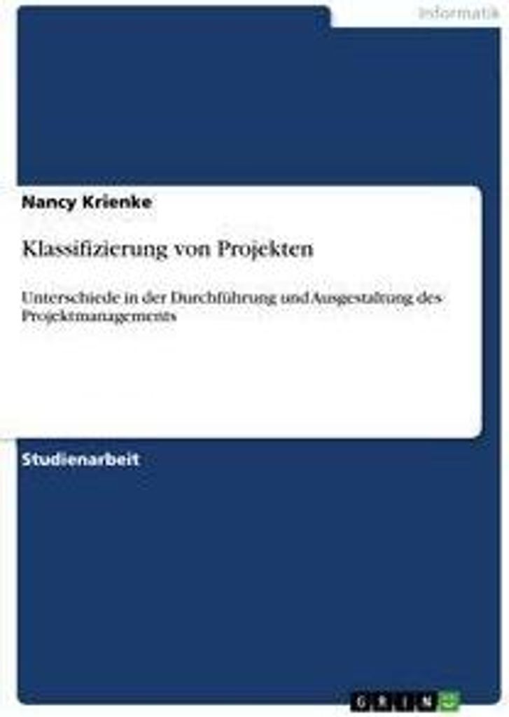 Klassifizierung von Projekten