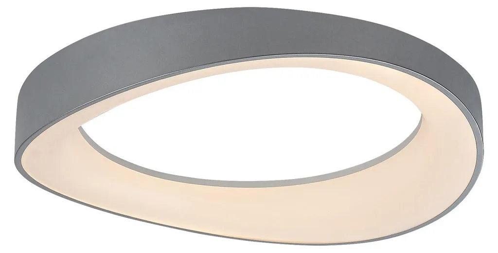 Rabalux 71054 Plafonnier moderne en métal argenté pour salon design