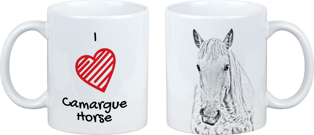 Camargue-Pferd - Tasse mit Pferd, niedliche Tasse mit Grafik, Geschenk mit Ihrem Foto von der Marke Art-Dog