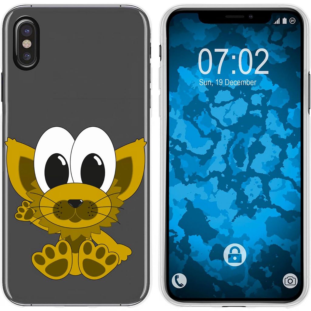PhoneNatic Case kompatibel mit Apple iPhone Xs Max Silikon-Hülle Cutiemals M7