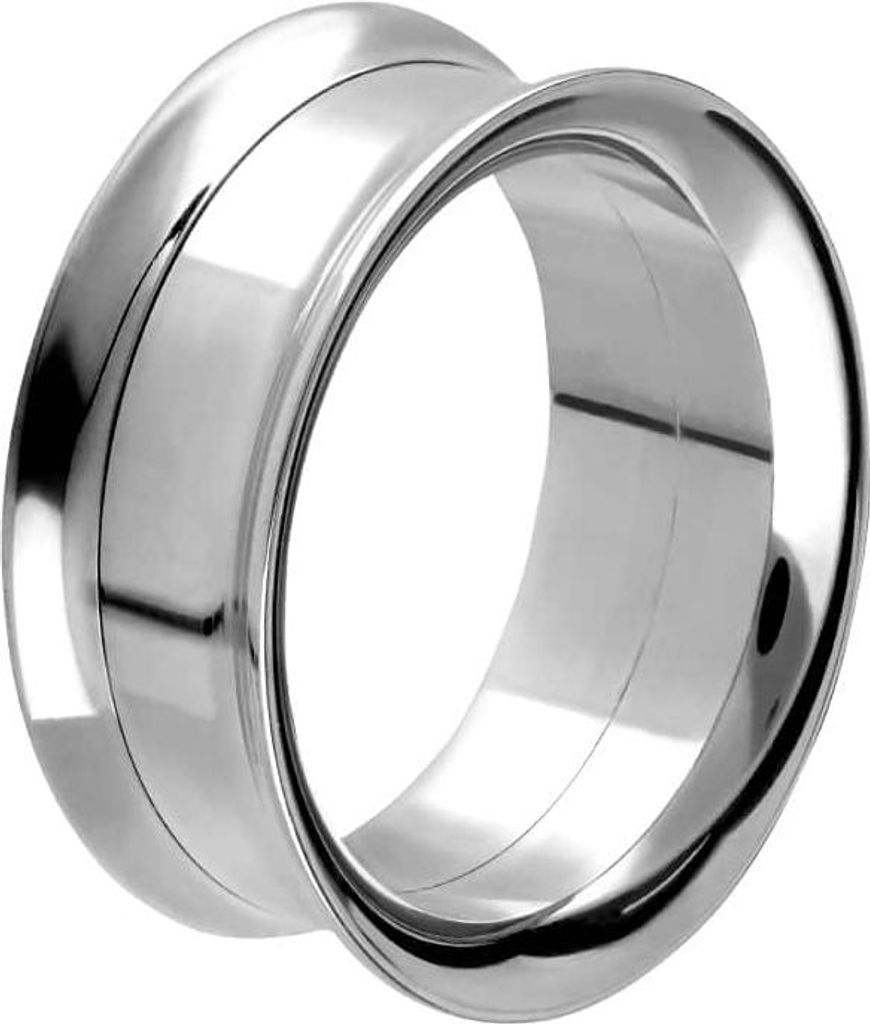 Chirurgenstahl Double Flared Tunnel Silber Außendurchmesser: 20mm