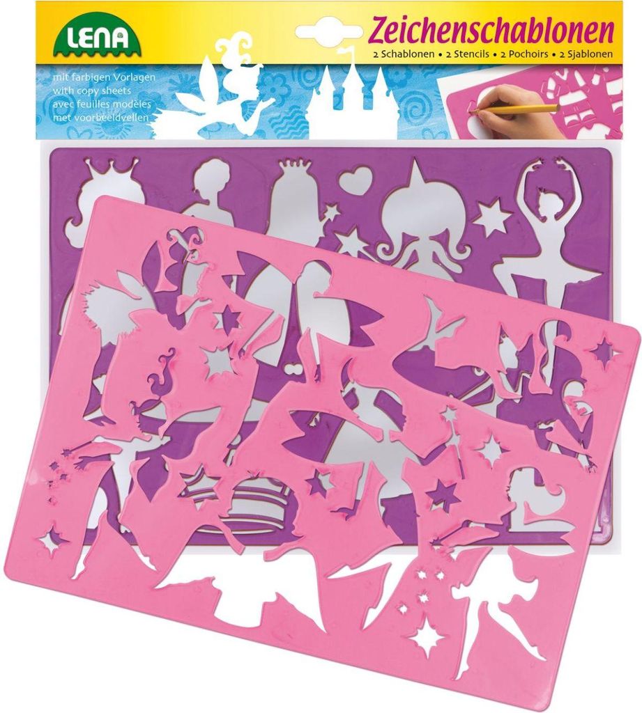 Lena 65766, Malschablone, Kinder, Mehrfarbig, Mädchen, 3 Produktbild 