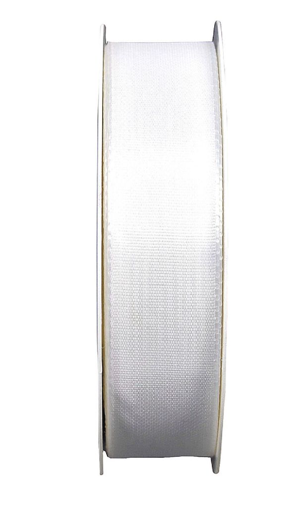 Taftband I Breite:25 mm I Länge:50 Meter I weiß I Geschenkband I Germany - 0,27 € pro Meter