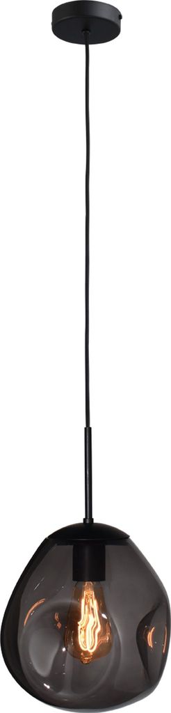 masterlight Pendelleuchte Lava 1-flammig Glas Grau 24x24cm