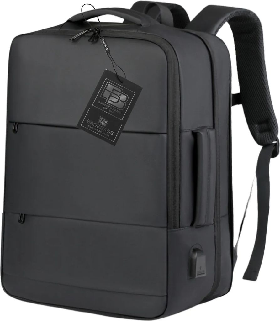 BAD&BAGS | Business Rucksack Bordgepäck schwarz für Produktbild 