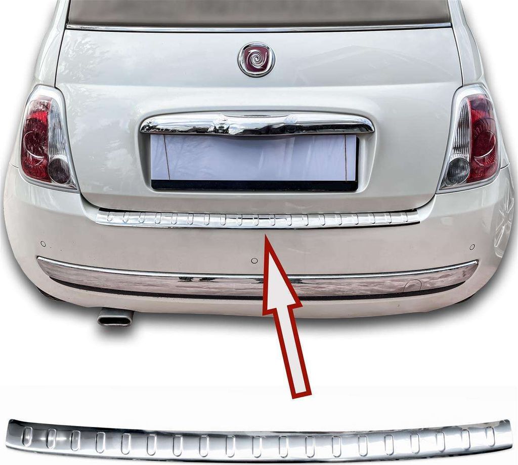 Osłona zderzaka ze stali nierdzewnej dla FIAT 500 | 500C | Zdjęcie produktu 
