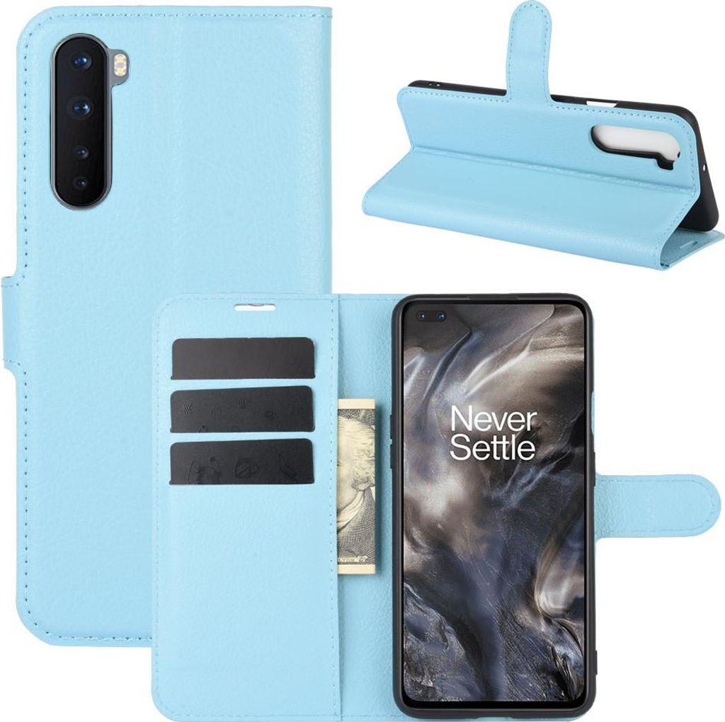 OnePlus Nord Hülle - Coverup Klapphülle - Hellblau
