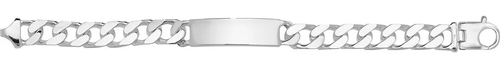 Gourmette d'identité Homme Argent 925 - Idée Cadeau Prestige 22cm