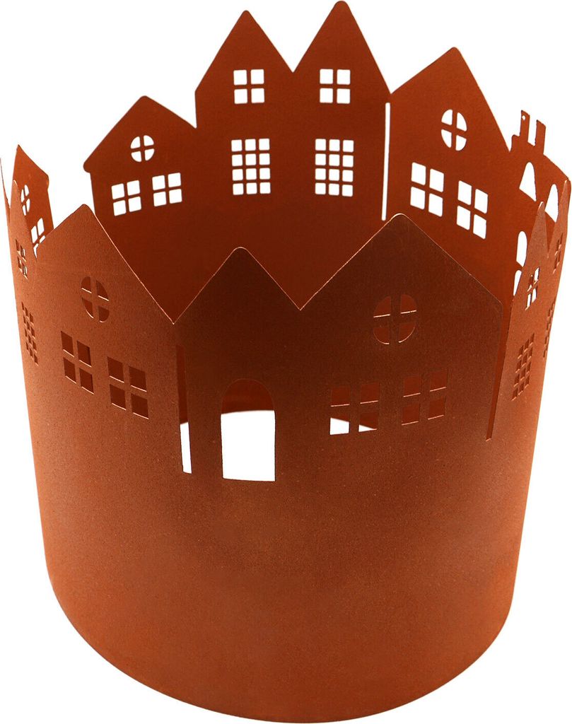 UNUS Beeteinfassung Blumen Metall Rostoptik rund 27,5cm ? Höhe 28cm