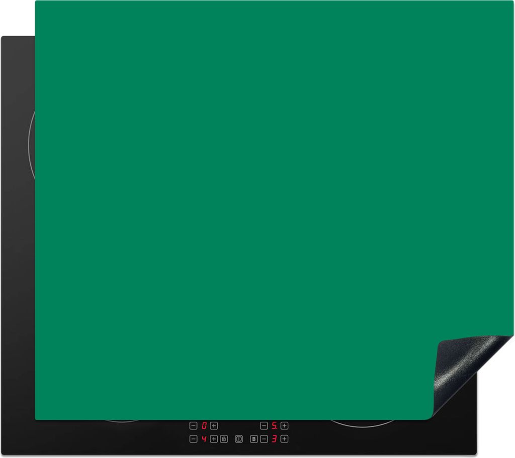 KitchenYeah Herdabdeckplatte Grün - Wald - Farben , 59x52cm, Küche Deko, Ceranfeld Herdabdeckung, Abdeckplatte fùr Kochfeld