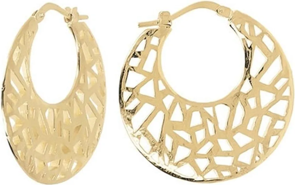 Boucles d'oreilles femme étrusque WSET00639.YG dorées en laiton chic
