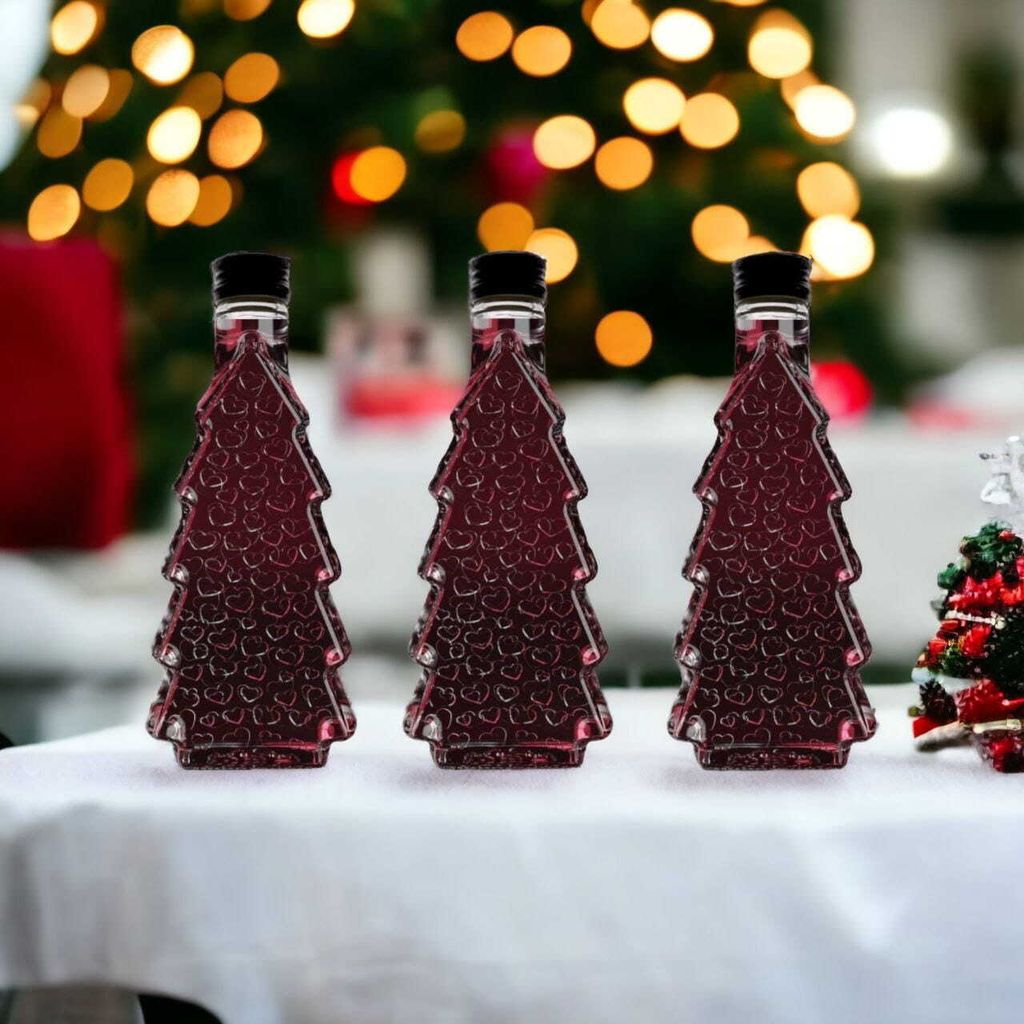 12 x 250ml Weihnachtsflaschen Schnapsflaschen Produktbild 4