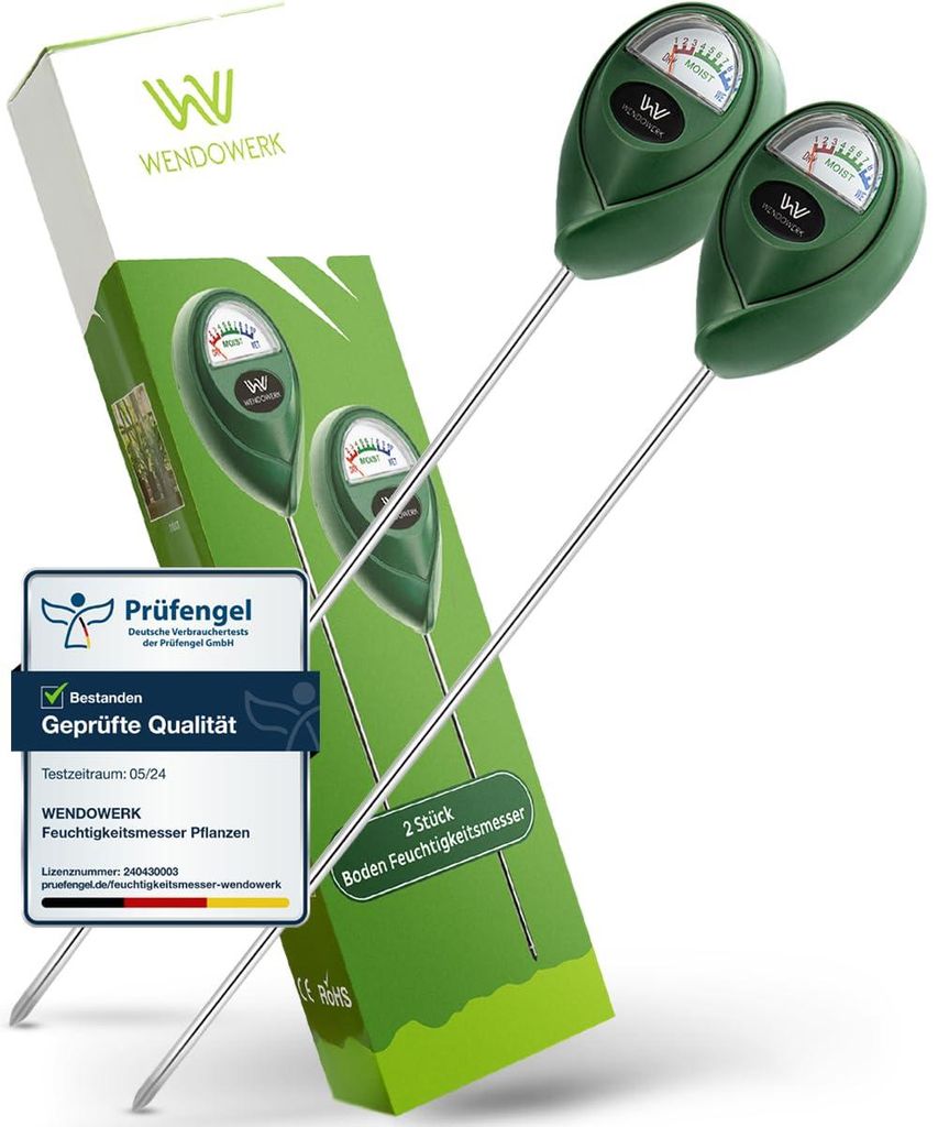 WENDOWERK® [2 Stück Extra Langer Boden Feuchtigkeitsmesser Produktbild 