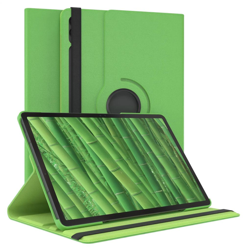 EAZY CASE - Tablet Hülle für Samsung Galaxy Tab S10 Plus Schutzhülle, Tablet Case 360° drehbar in Grün