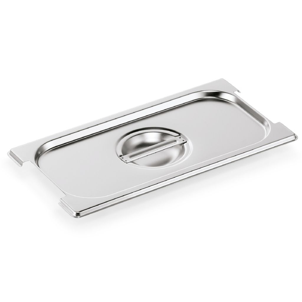 22x GN Deckel 1/3 mit Aussparung für Fallgriffe Edelstahl GN 73