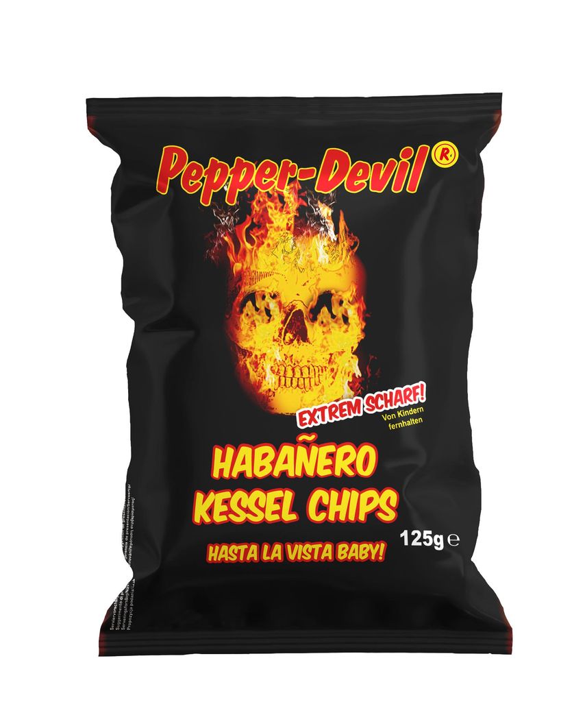 XOX Pepper King Habanero Chips extra scharf mit Chiliaroma Produktbild 