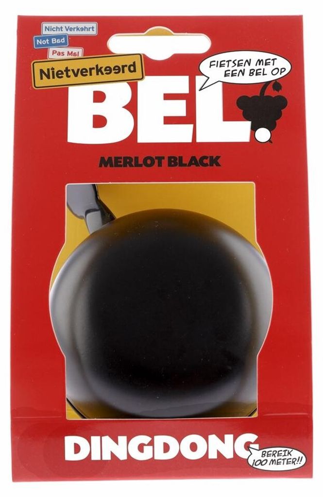 Bike Bell Ding-dong-Stahl 80 mm schwarz Produktbild 