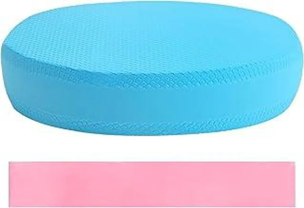 Cuscinetto Equilibrio Danza Ovale Blu TPE con Elastico Yoga Professionale