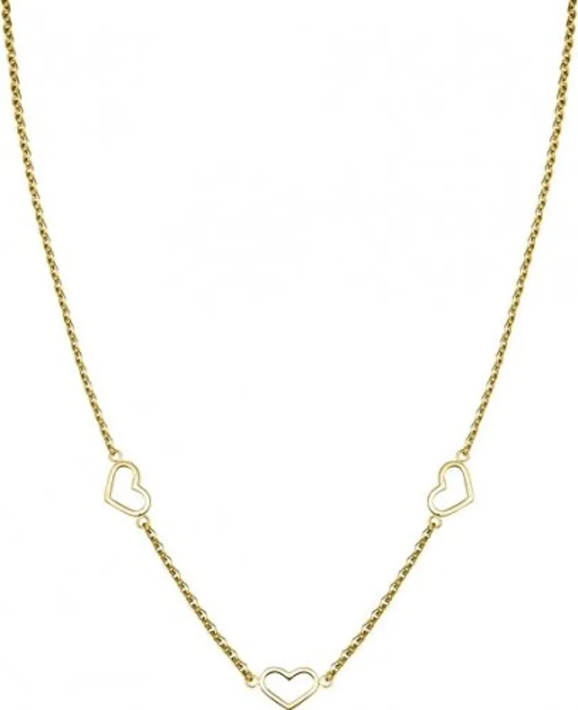 Collier doré cœurs Toccombo JNTHG-J535 en acier inoxydable fin