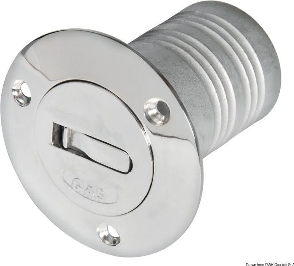 Osculati 20.367.13 Bocchettone Imbarco 38mm Ottone Cromato RINA