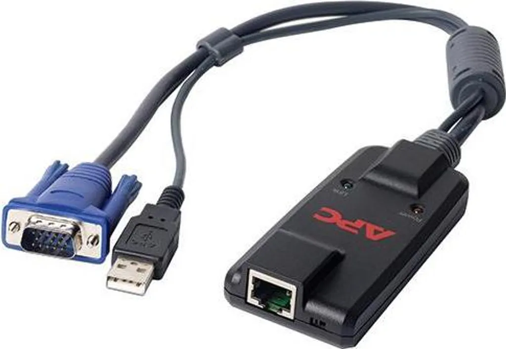 Module Serveur KVM USB APC avec Support Média Virtuel pour Baie