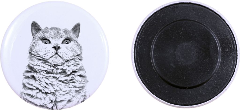 Selkirk Rex Katze Kurzhaar - Sammlung von einzigartigen Magneten, eigenes Foto, Marke Art-Dog