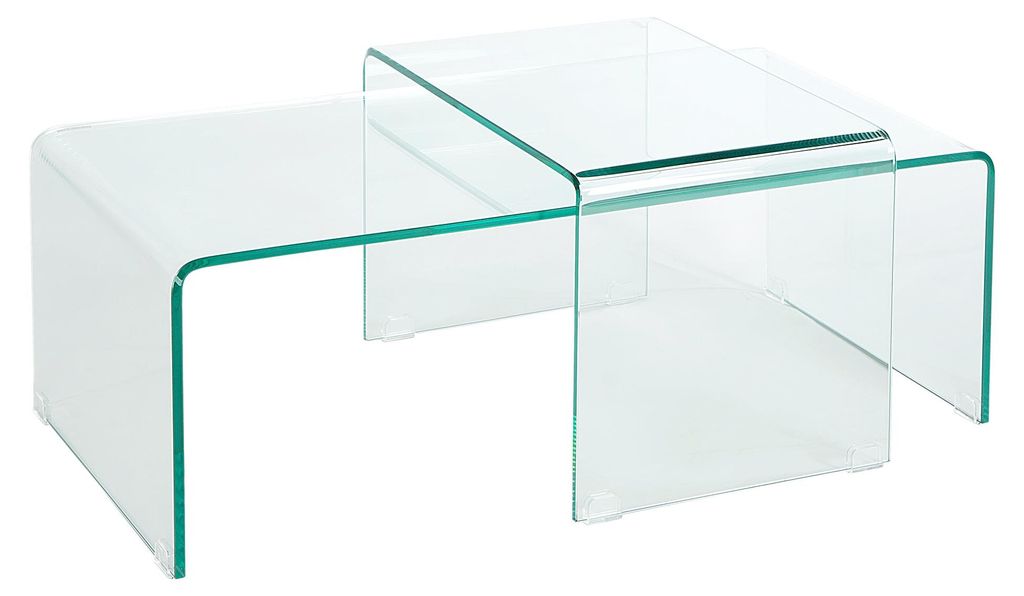 Couchtisch 100cm Glas Design Tisch Modern Wohnzimmer JETZT Produktbild 