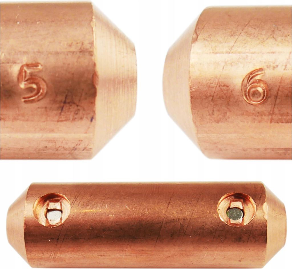 Elektrode zum Anheizen von Nieten mit einem Durchmesser von 5 mm und 6 mm mit dem Schweißgerät SPOTTER