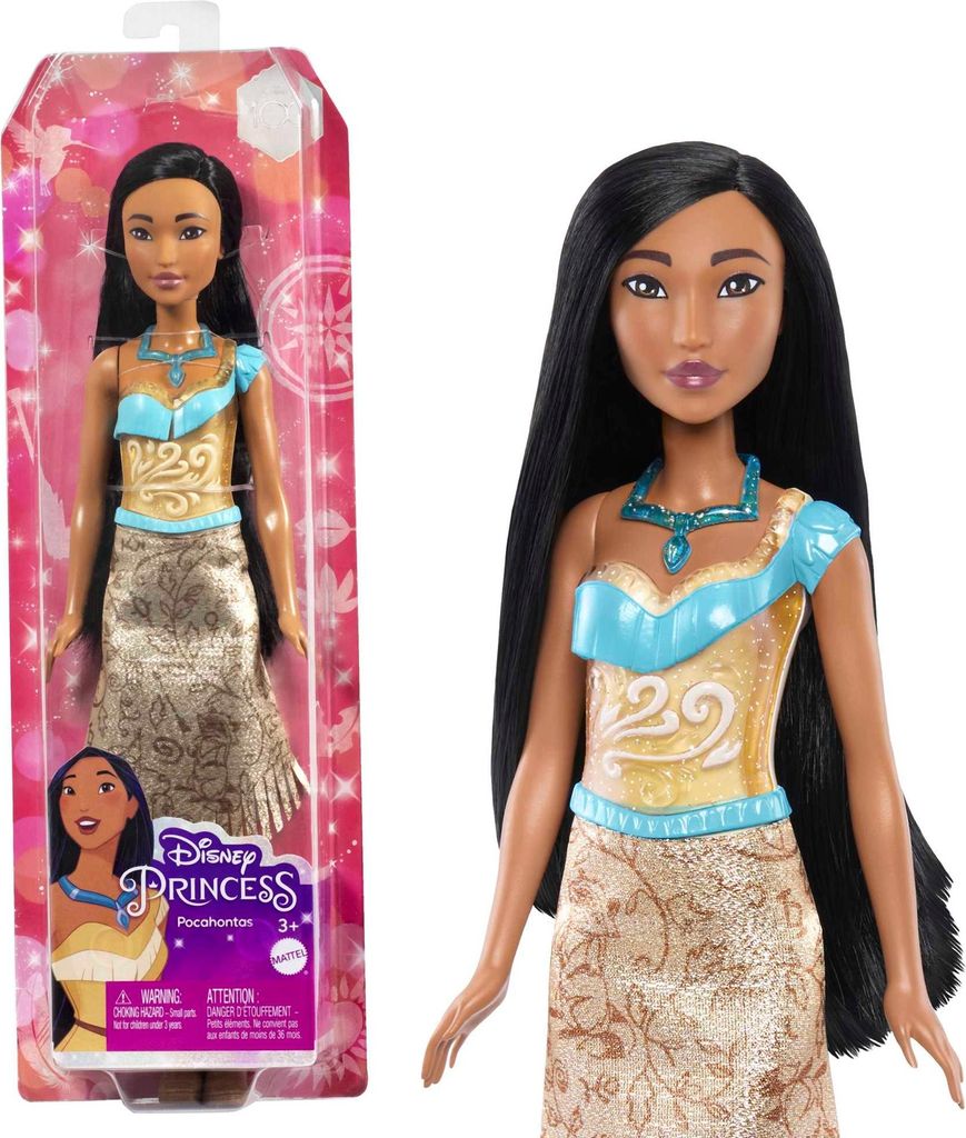 MATTEL Disney Princess Pocahontas lalka podstawowa HLW07 Zdjęcie produktu 