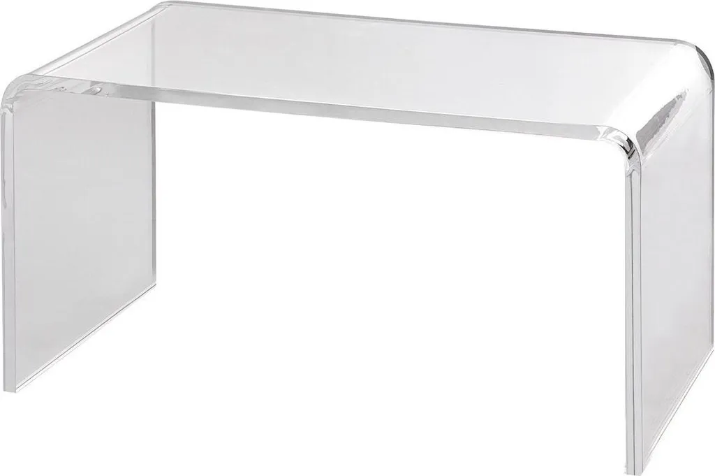 Table basse pour café et snacks en acrylique transparent de 41,4 cm
