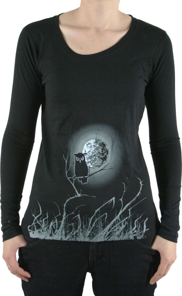 Mond-Eule - Girl-Sweater