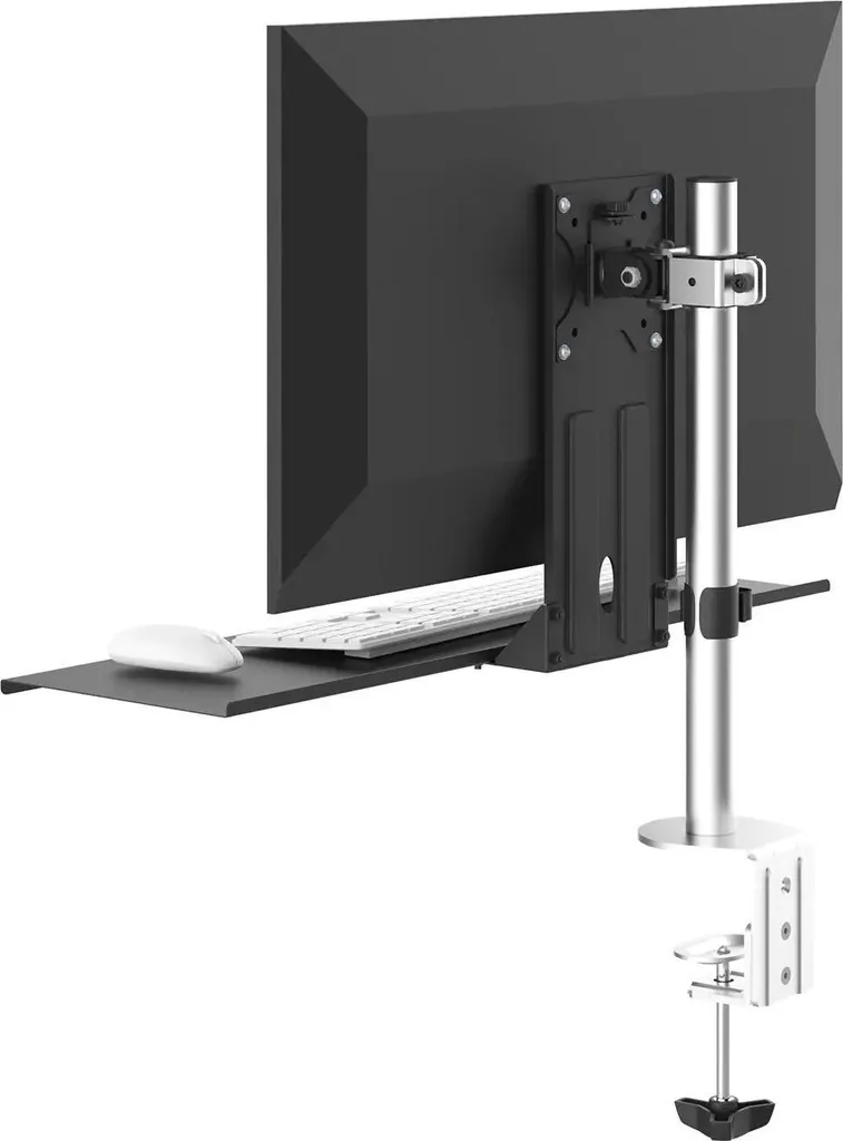 Support Clavier VESA pour Bureau Assis Debout - Station de Saisie Ergonomie