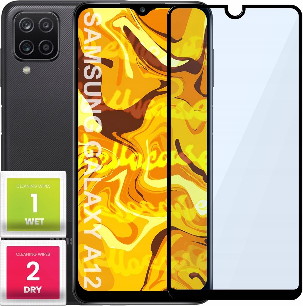 Glas für SAMSUNG GALAXY A12 / A12 5G Panzerglas Panzerfolie Schutzglasfolie Displayschutzglas Echt Glas Schutz Folie Display Glasfolie 9H