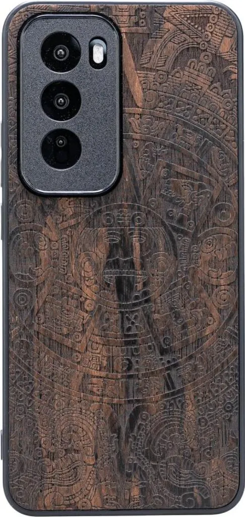 Custodia Legno Ziricote Oppo Reno 12 Pro - Arte Azteca Bewood
