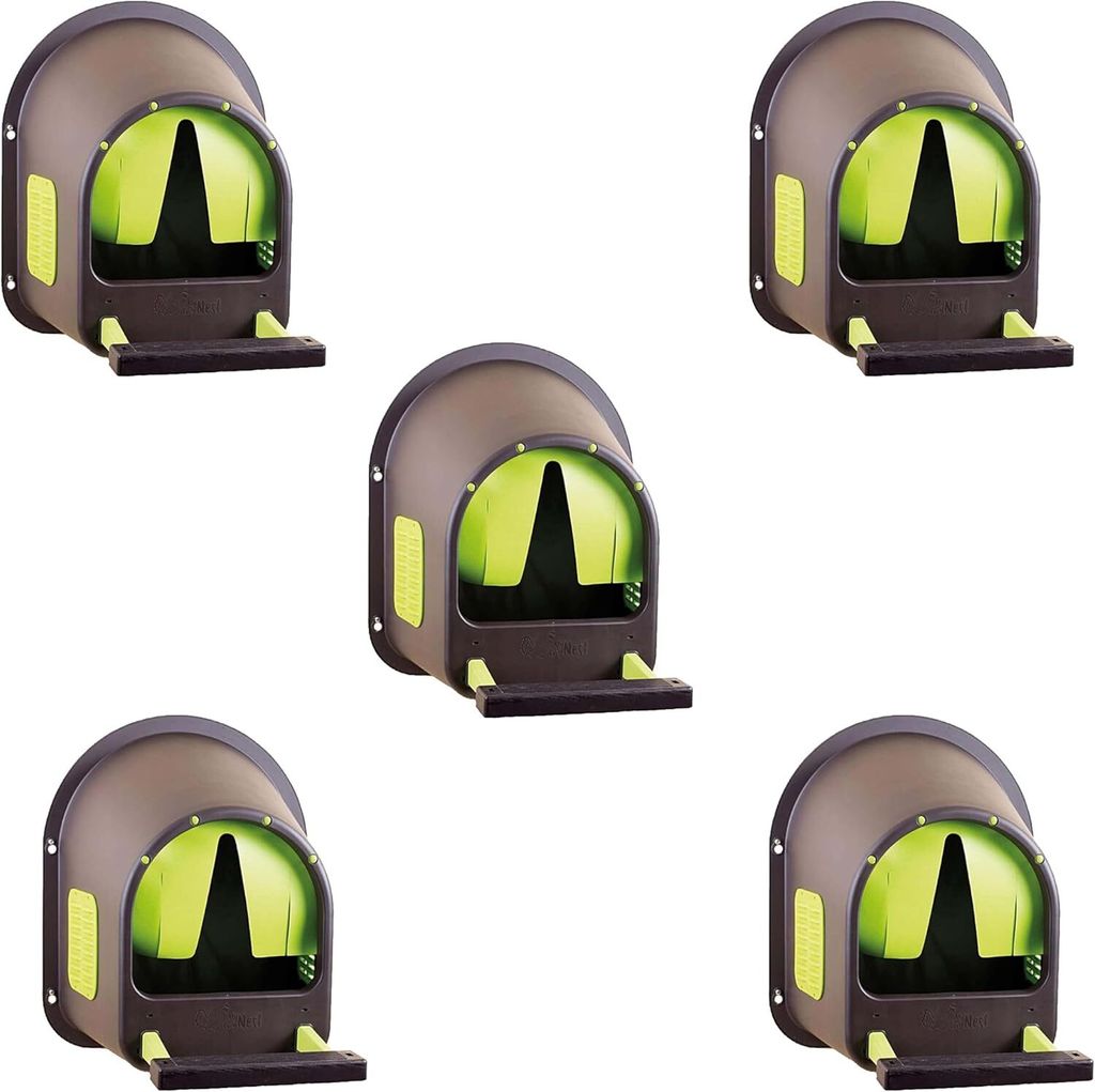 horizont Legenest für Hühner, MyCozyNest, aus Kunststoff, zur Wandmontage, Nest für Hühner, große Hühnerbox, Kunststoffnest, Geflügelnest (5...