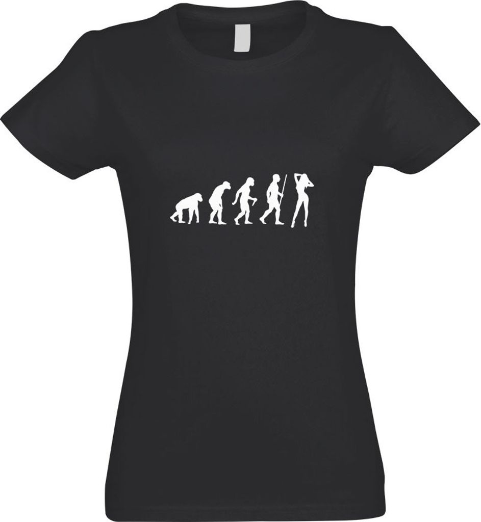 Kiwistar - T-Shirt tailliert - Damen - Graphit - y Girl Hot Body Evolution - mit Motiv Bedruckt - Funshirt Design - Sport - Freizeit - Damen - XXL