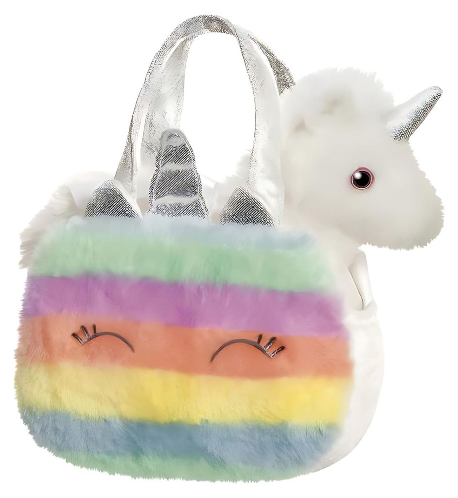 AURORA Fancy Pals plush toy unicorn in a bag, 20 cm Image du produit 