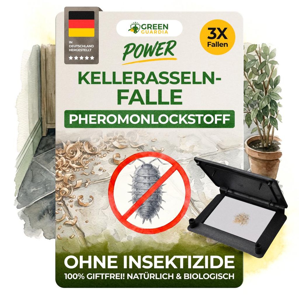 Kellerasselnfalle mit Pheromon Lockstoff -3x Fallen- Mittel Produktbild 