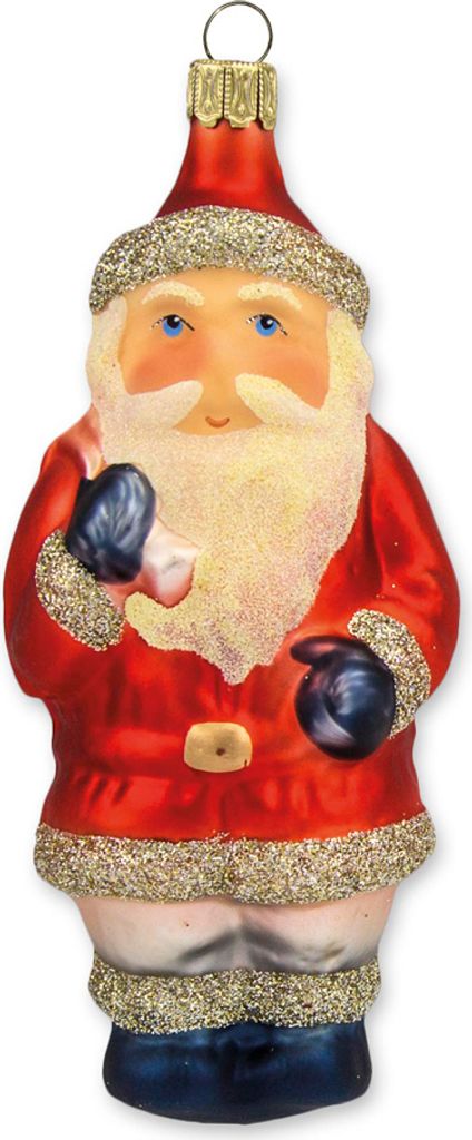 Thüringer Glasdesign Weihnachtsmann mit Sack 10cm - A061-2524-9020