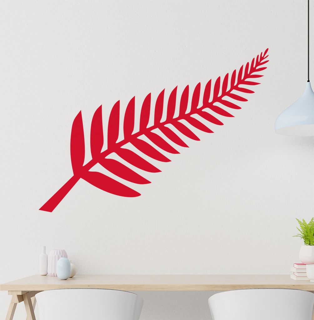 KIWISTAR Silberfarn Neuseeland Wandtattoo in 6 Größen - Wandaufkleber Wall Sticker - Dekoration, Küche, Wohnzimmer, Schlafzimmer, Badezimmer