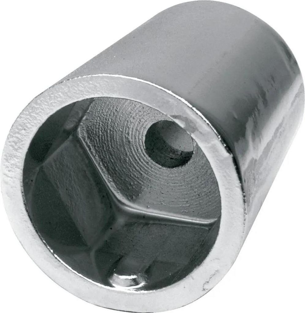 Talamex Wellenanode Zink 6-seitig Silber 40 mm Silber 40 mm