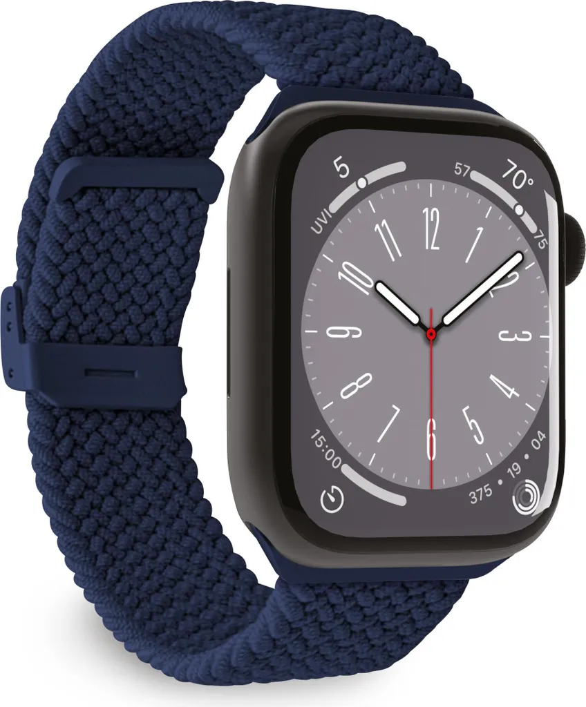 Bracelet Puro PUAW44LOOPDKBLUE pour Apple Watch en tissu bleu foncé