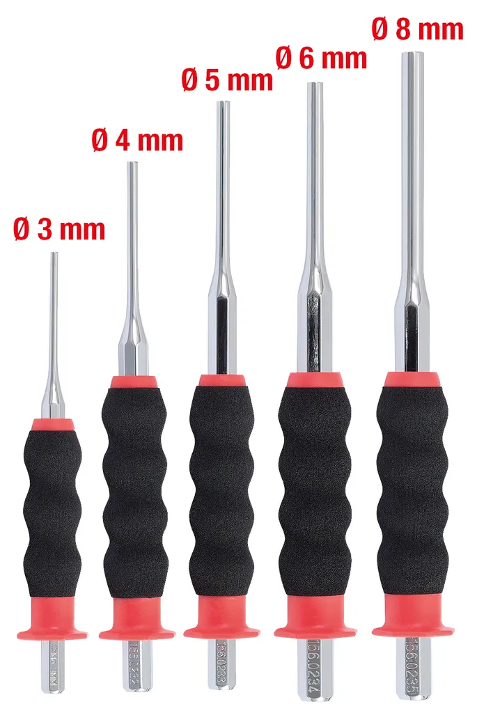 Coffret de chasseurs de trous KS TOOLS pour démontage de goupilles et axes