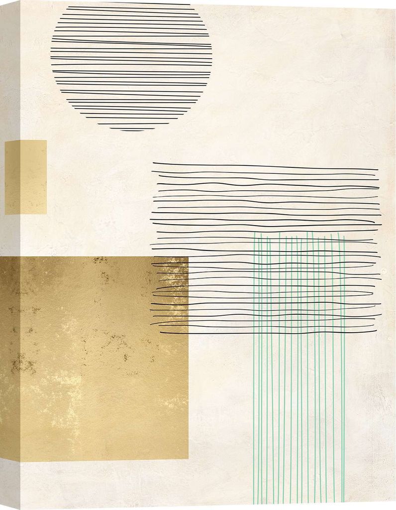 Leinwandbild im nordischen Stil - Sayaka Miko, Linien und Formen III - 60x80 cm