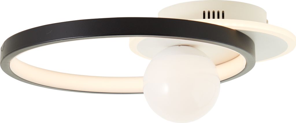 Brilliant Atlanta LED Deckenleuchte 30x35cm 24W Warmweiß Schwarz Weiß Memory Funktion G99619/76