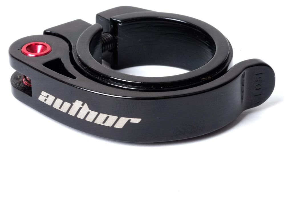 Fahrradsattelklemme AQR-AGLAB I 31,8 mm Schnellverschluss Aluminium 6061 Schwarz