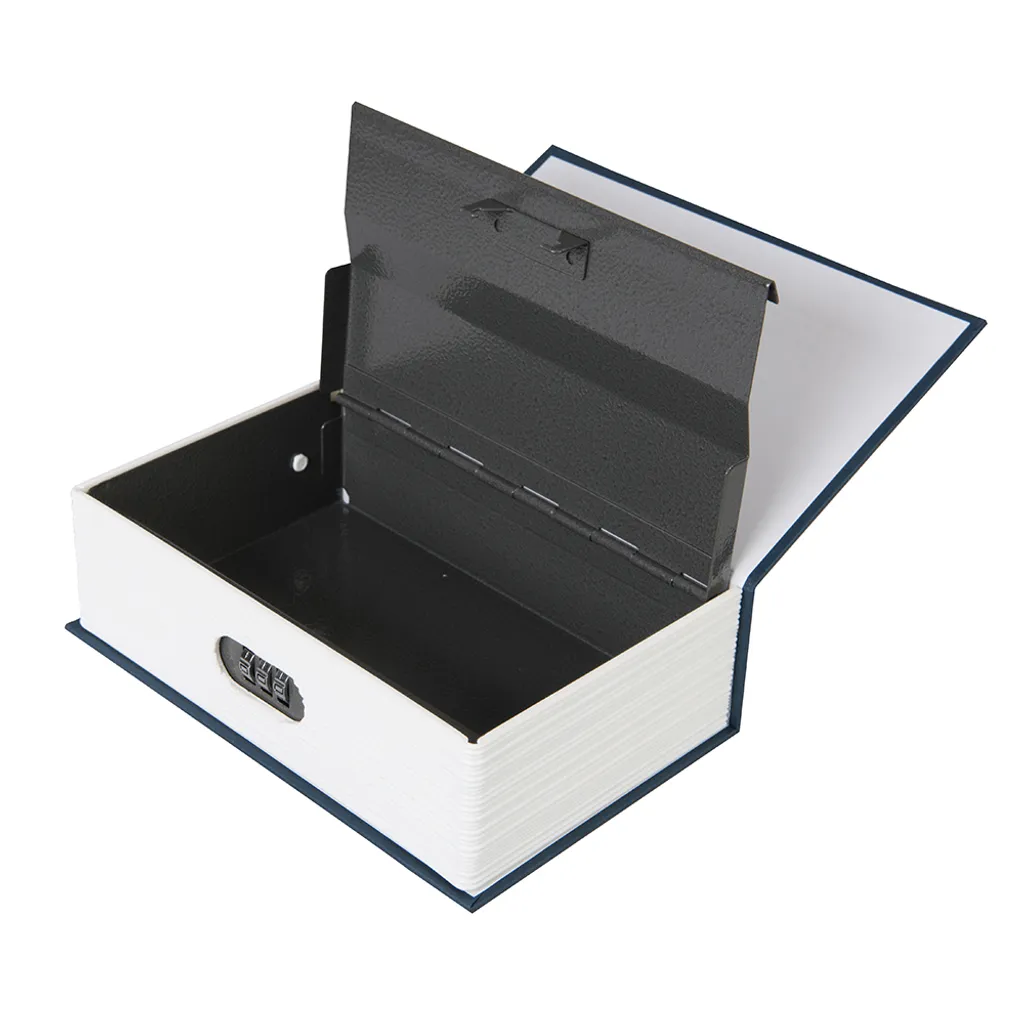 Cachette dictionnaire coffre-fort secret avec verrouillage à code noir - 8