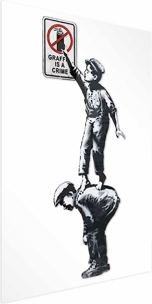 Posterpapier Poster - Graffiti is a Crime 29.7x42 cm Streetart h-C-0092-ao-a