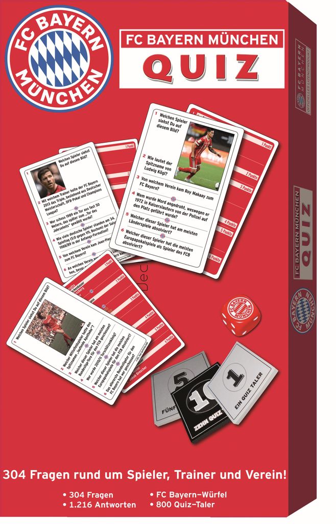 Teepe Verlag 22596924 - Bayern München Quiz Wissensspiel Produktbild 